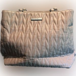 Nine West Purse Handbag Shoulder Bag Beige Half Chain.